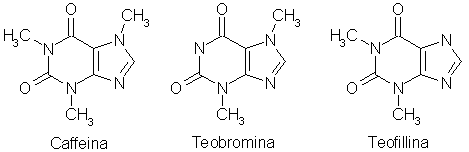 Caffeina - Teobromina - Teofillina